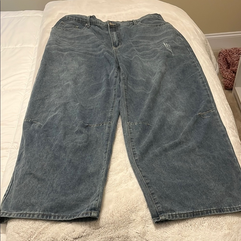Blue Flare Wide Leg Jeans RARE FIND
